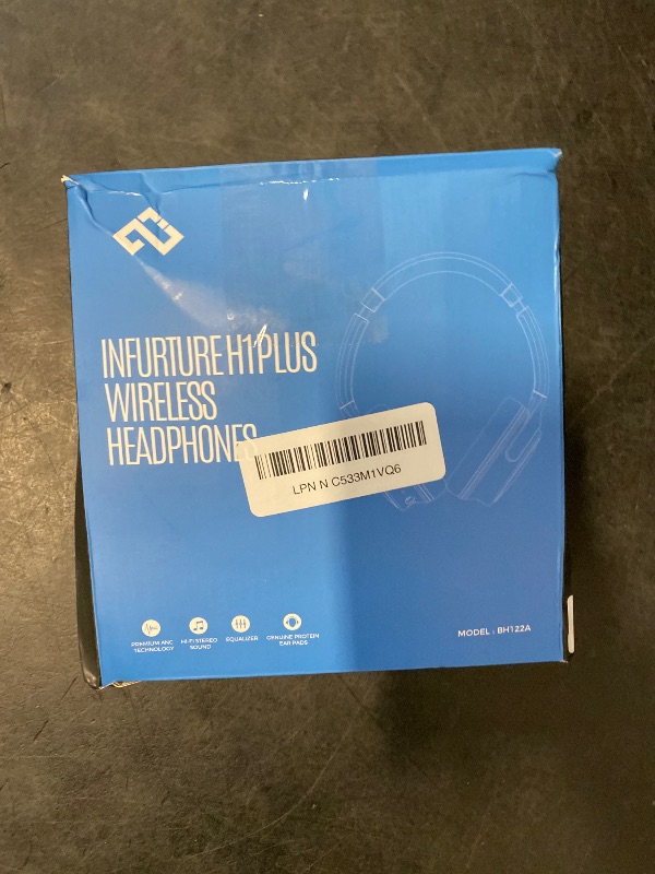 Photo 1 of INFURTURE H1 Plus Doubly Fed Hybrid Active Noise Cancelling Headphones with EQ Mode?Wireless Over Ear Bluetooth Headphones with 4 Microphone, 90H Playtime,Lightweight for Home Travel Office(Pink)