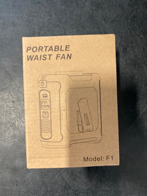 Photo 1 of 10000mAh Portable Waist Fan Rechargeable, 5 Speeds 16000RPM Brushless Motor Strong Airflow, Hands-Free Wearable Cooling Personal Shirt Belt Fan for Outdoor Jobsite, Camping, Travel