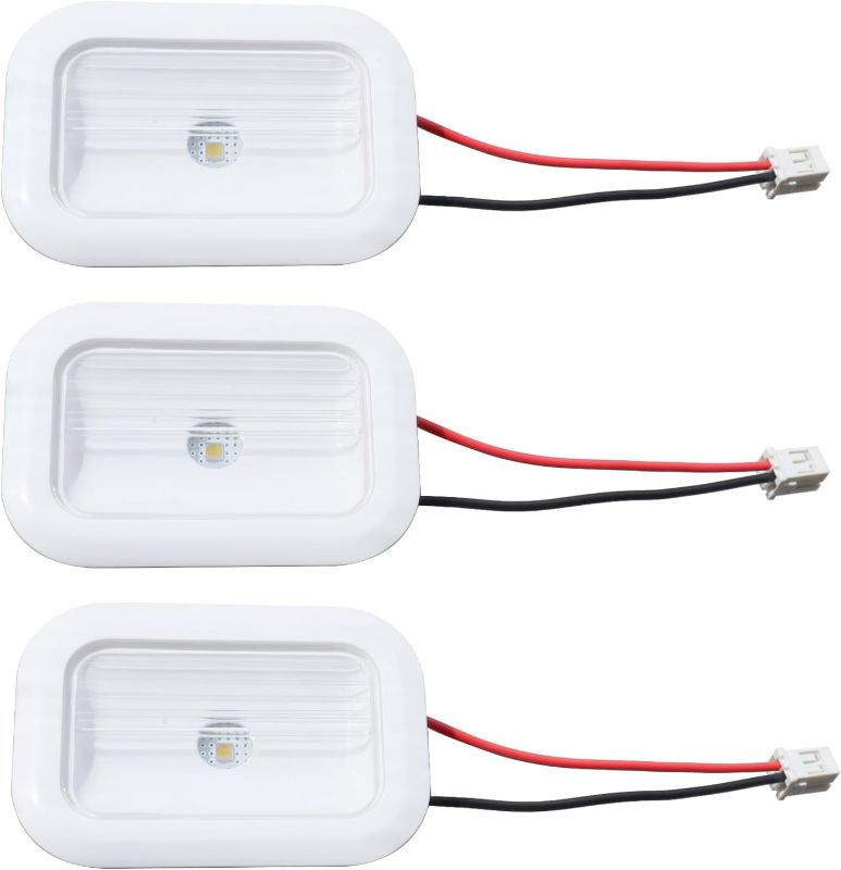 Photo 1 of 3-Pack W10843353 W10695459 Refrigerator LED Light Module Assembly Fits for Whirlpool Maytag Replaces W11126053, W10660728, W10279030, W11205083