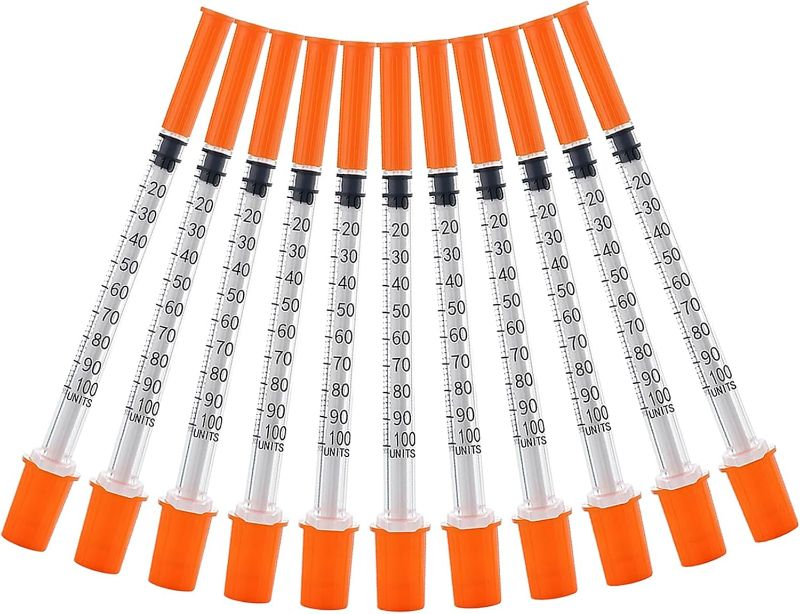 Photo 1 of 30PACK 1ml Syringes with 29Ga 1/2 Inch Needle, Individually Wrapped Lab Supplies (1CC 29G 1/2" 30PACK)