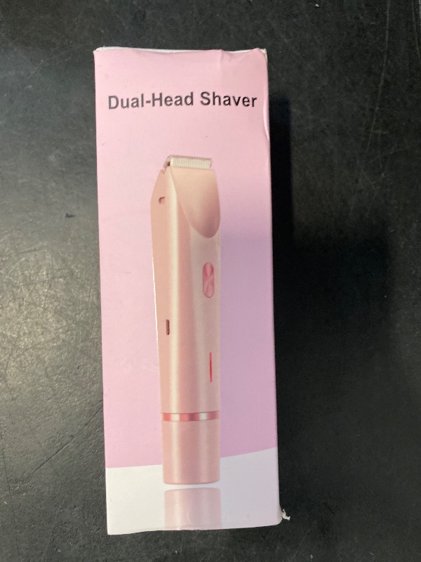 Photo 1 of 2-in-1 Electric Shaver & Bikini Trimmer for Women - Painless Hair Removal for Body, Face & Bikini, Hypoallergenic, IPX7 Waterproof, Cordless Wet/Dry for Shower & Travel (Pink)
