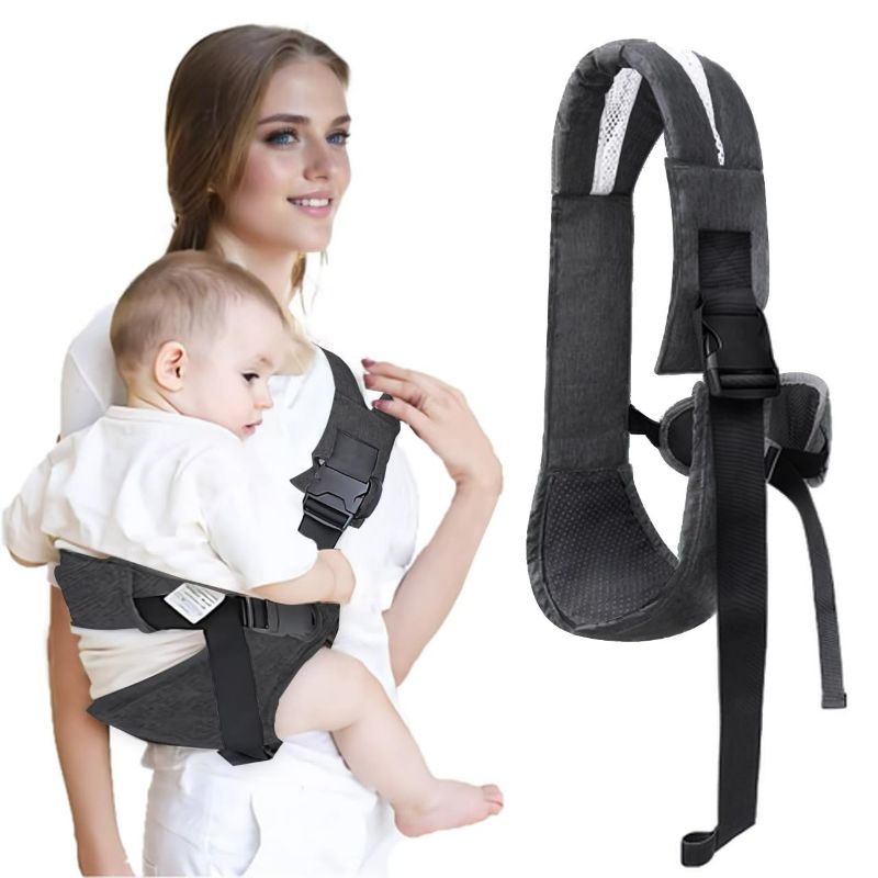 Photo 1 of Easy to Wear Baby Sling Carrier - Compact Toddler Carrier with Adjustable Strap, Soft Padding, Non-Slip Hip Seat for Infants and Toddlers (7-44 LBS, 6-48 Months)