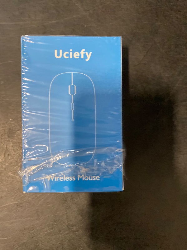 Photo 1 of Uciefy Q5 Slim Rechargeable Wireless Mouse, 2.4G Portable Optical Silent Ultra Thin Wireless Computer Mouse with USB Receiver and Type C Adapter, Compatible with PC, Laptop, Desktop (Rose Gold)