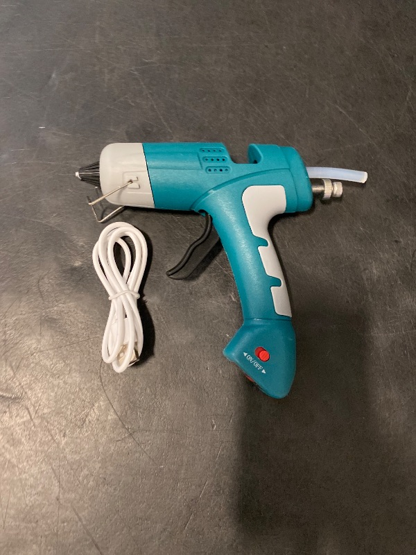 Photo 1 of 20W Cordless Hot Glue Gun with Type-C Charger,Fast Heating Mini Glue Gun and Sticks Set with 30 PCS Glue Sticks for DIY&Arts&Crafts,Home Repair