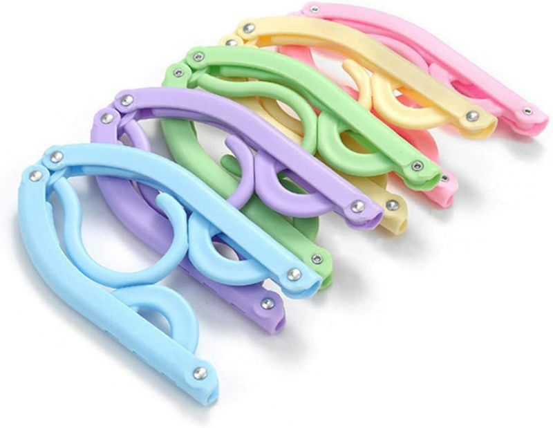Photo 1 of 10 Pcs Travel Hangers Cruise Ship Essentials Accessories Portable Folding Clothes Hanger Foldable Drying Rack