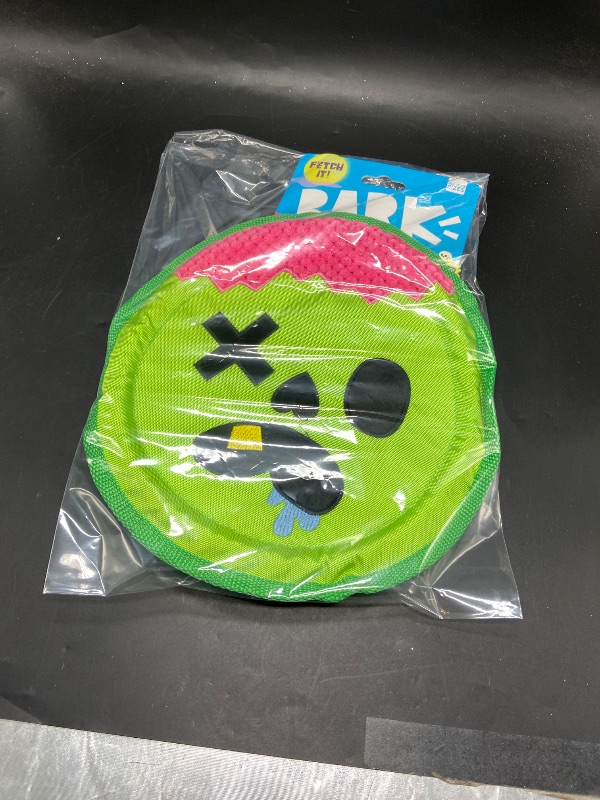 Photo 1 of BARK Halloween Disc-Gusting Dwayne Zombie Dog Flying Disc Toy