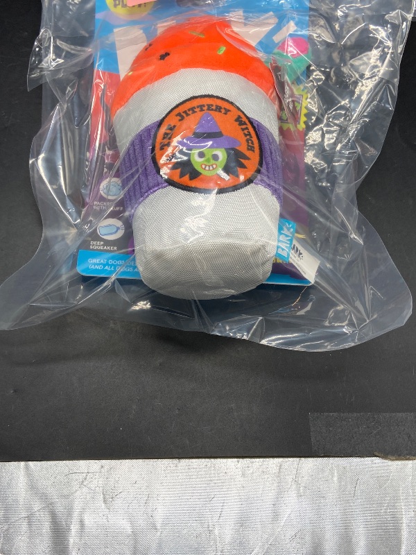 Photo 1 of BARK Halloween Witch's Brew Coffee Drink Dog Plush Toy