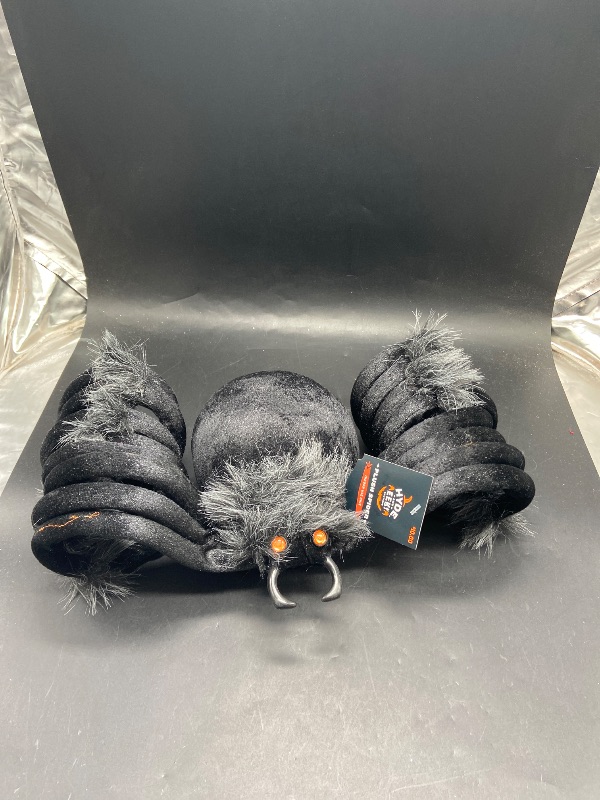 Photo 1 of  Plush Spider Black Halloween Decorative Prop - Hyde  EEK! Boutique