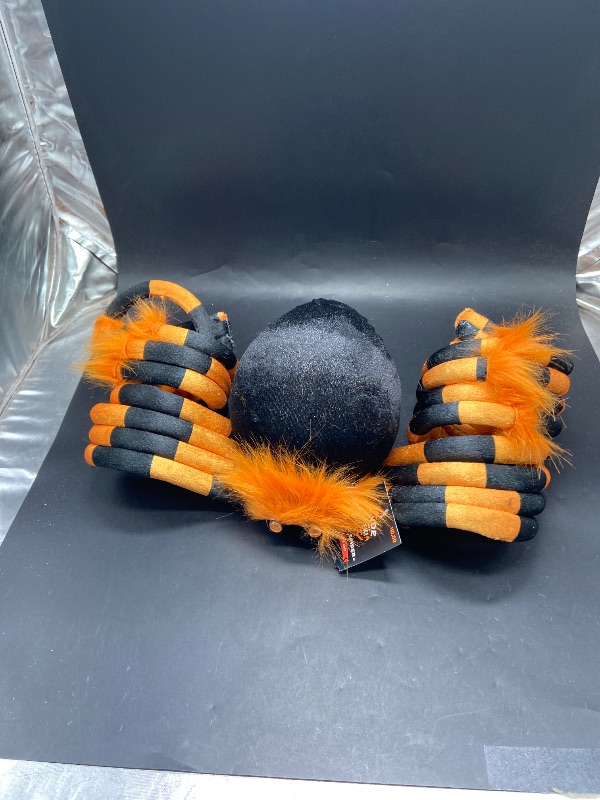 Photo 1 of Black Plush Spider Halloween Decorative Prop - Hyde and EEK! Boutique