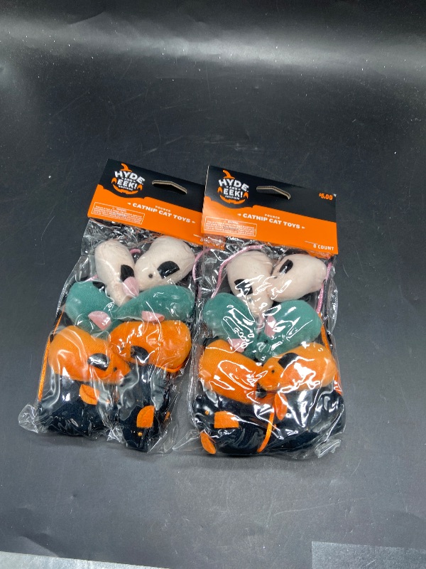 Photo 1 of 2 pack bundle Halloween Skitter Classic Plush Cat Toy Set