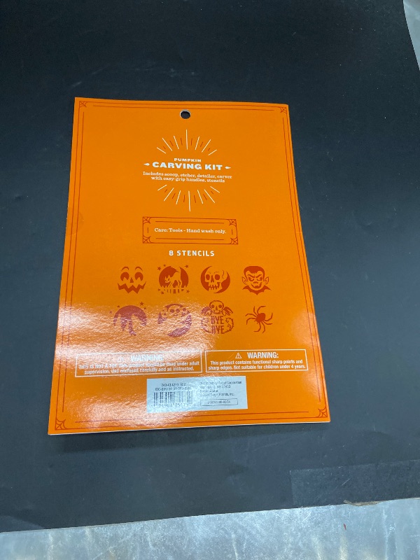 Photo 1 of Pumpkin Carving Kit - 8 Stencils and 4 Tools