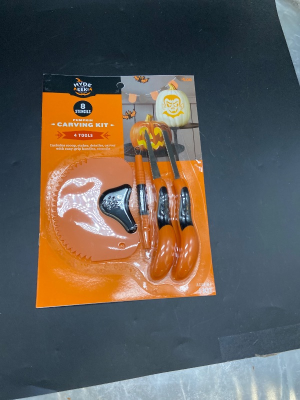 Photo 1 of Pumpkin Carving Kit - 8 Stencils and 4 Tools