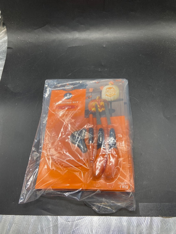 Photo 1 of 2 pack Pumpkin Carving Kit - 8 Stencils and 4 Tools halloween accessories 