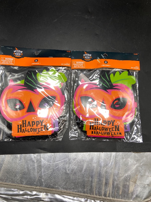 Photo 1 of 2 pack Hyde And Eek Boutique - 24 Count Happy Halloween Masks accessories