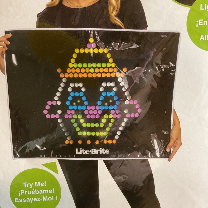 Photo 1 of New Woman's Black Lite up Lite Brite Halloween Costume Overlay One Size Fits Most