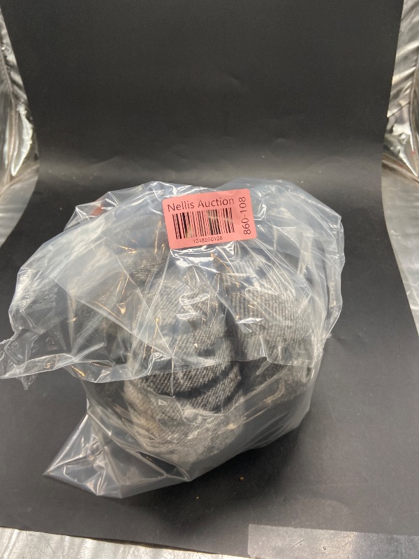 Photo 1 of 8.75 Brushed Plaid Knit Pumpkin Black Halloween Decorative Figurine - Hyde  EEK! Boutique: Modern Style, Indoor Use
