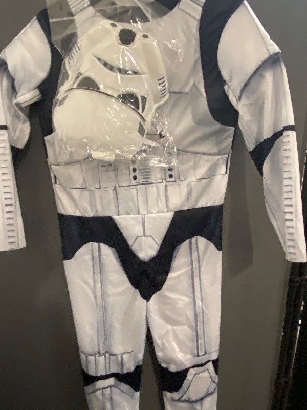 Photo 1 of 8M - Star Wars Stormtrooper Costume Boys Medium 8 Jumpsuit Mask 2 Piece Storm Trooper