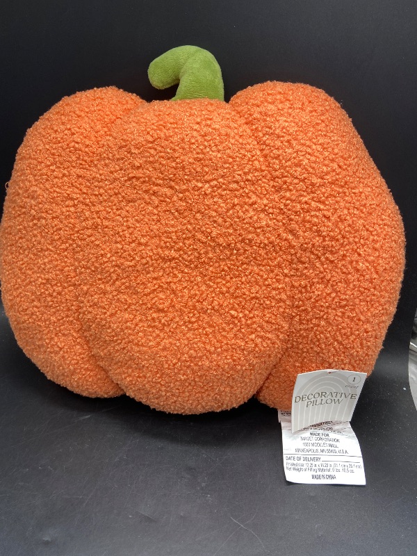 Photo 1 of Orange Pumpkin pillow Halloween decor 