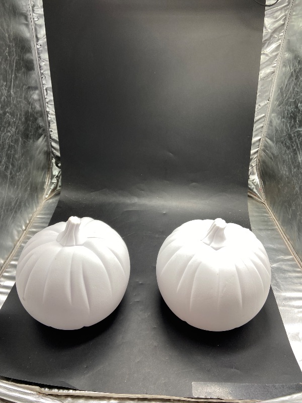 Photo 1 of 2 item bundle Halloween accessories- Medium White Pumpkin