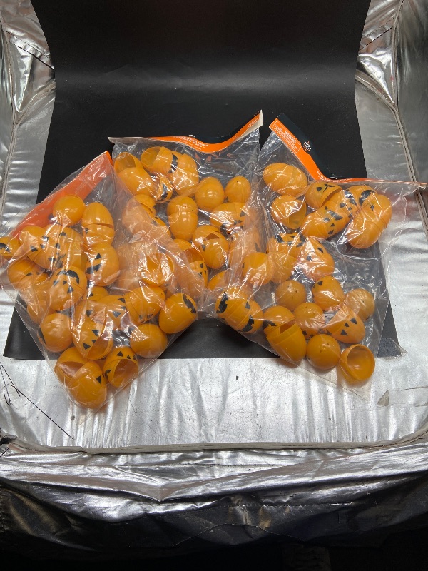 Photo 1 of 3 Pack of 24ct Orange Printed Scavenger Hunt Halloween Fillable Eggs - Hyde  EEK! Boutique