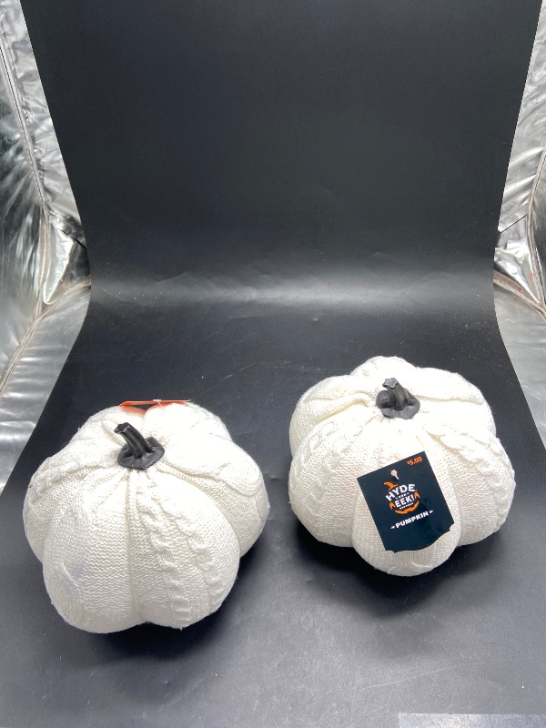 Photo 1 of 2 item bundle hyde and eek Halloween white pumpkin