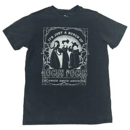 Photo 1 of Size XS Women's Hocus Pocus Short Sleeve Graphic Boyfriend T-Shirt - Black
