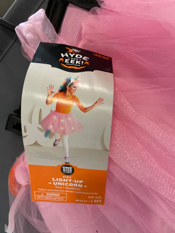 Photo 1 of Age3+ Hyde and Eek Boutique Kids Light-Up Unicorn Tutu and headband