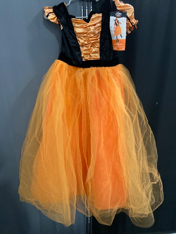 Photo 1 of (L) -Girls Hyde and Eek FANCY WITCH Halloween Costume Dress Hat NWT