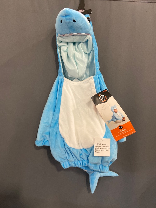 Photo 1 of 0-6 Months  Baby Shark Blue Halloween Costume NEW Tags Infant Hyde & Eek