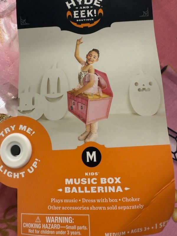 Photo 1 of (M) Girls Hyde and Eek Plays MUSIC BOX BALLERINA Lights Up Costume