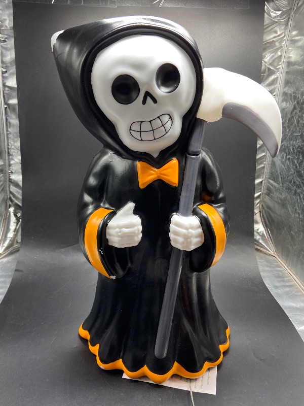 Photo 1 of Halloween Grim Reaper Blow Mold Hyde & Eek Light Up 