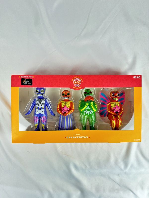 Photo 1 of Calaveritas Di De Muertos (Day of the Dead) 4pc Mini Figurine Set 
