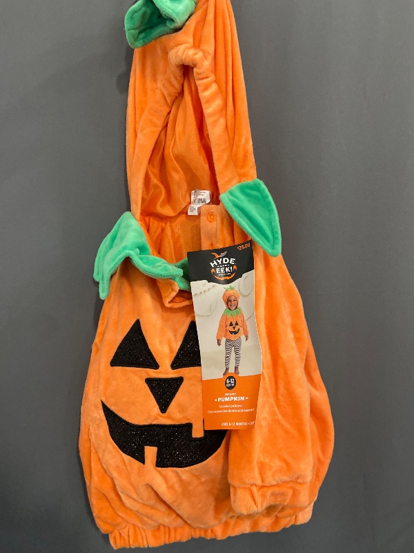 Photo 1 of Small Size -Baby Boys Girls Hyde & Eek Pumpkin Halloween Costume