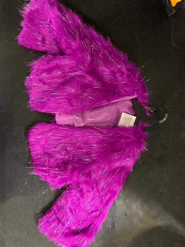 Photo 1 of Kids One Size Fits Most-New Hyde and Eek Faux Fur Jacket, Purple, Sparkle