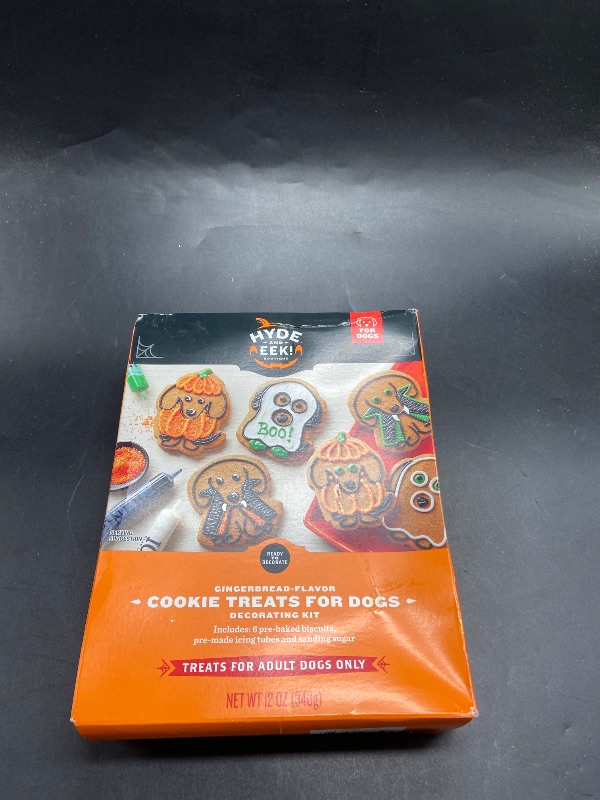 Photo 1 of Halloween Dog Cookie Decorating Kit with Gingerbread Flavor Dog Treats - Hyde and EEK! Boutique 