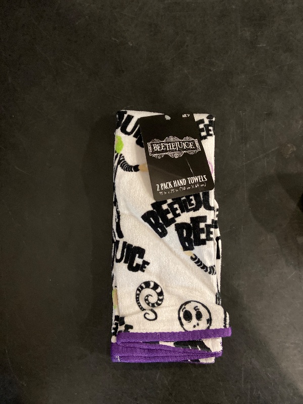 Photo 1 of Jay Franco Beetlejuice Halloween Hand Towels