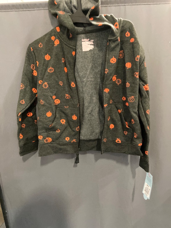 Photo 1 of Girls Halloween Zip-up Fleece Hoodie Sweatshirt Cat Jack Target