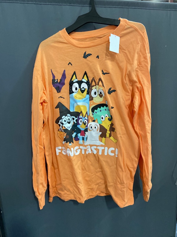 Photo 1 of Medium Size -Bluey and family Halloween shirt Long Sleeve 