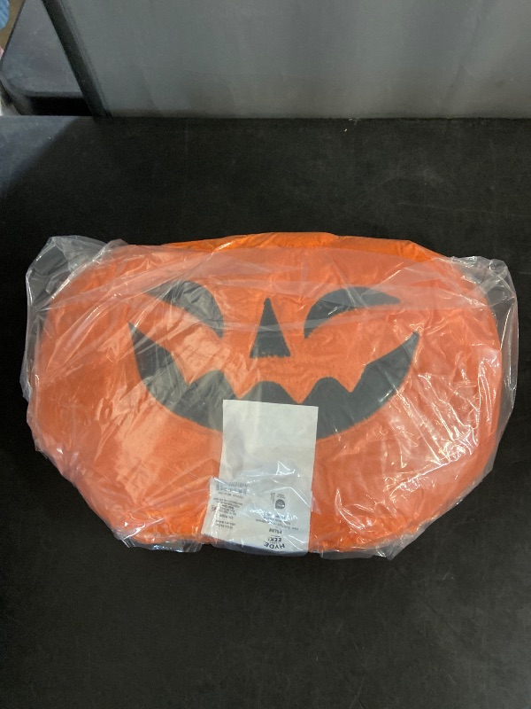 Photo 1 of Pumpkin Shaped Halloween Faux Shearling Pillow Orange - Hyde and EEK! Boutique