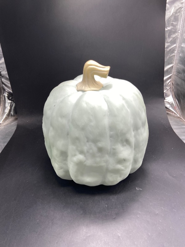 Photo 1 of 9 Halloween Plastic Pumpkin Soft Green Halloween Decorative Sculpture - Hyde  EEK! Boutique: Indoor Use