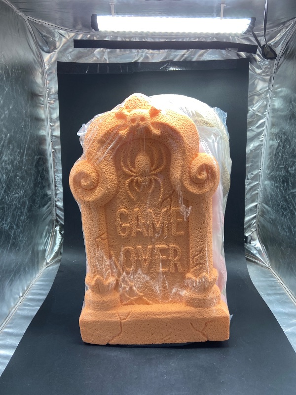 Photo 1 of 4 Pack Halloween Gravestone Foam Display Lawn Decoration 