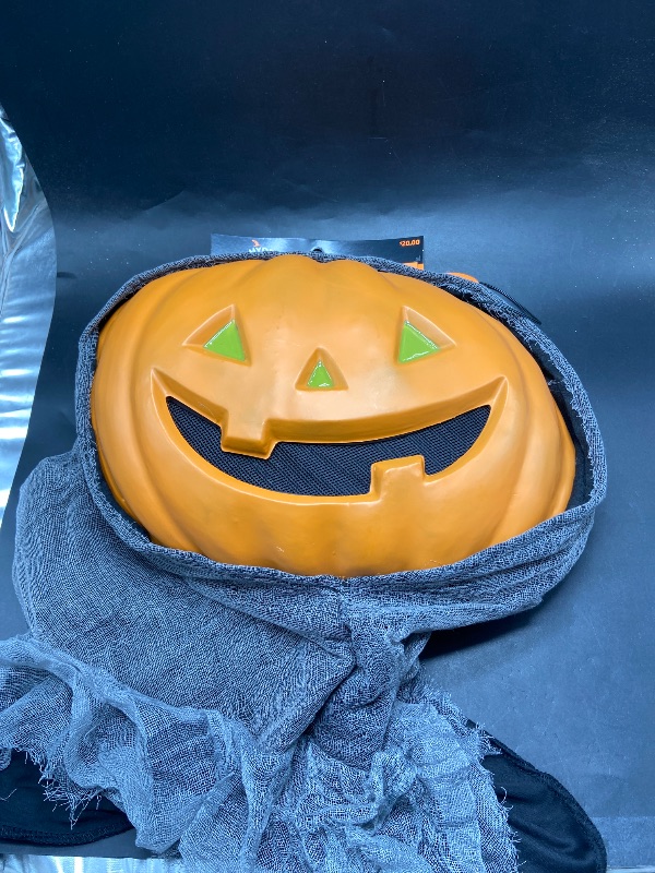Photo 1 of Adult  Goblin Pumpkin Halloween Mask
