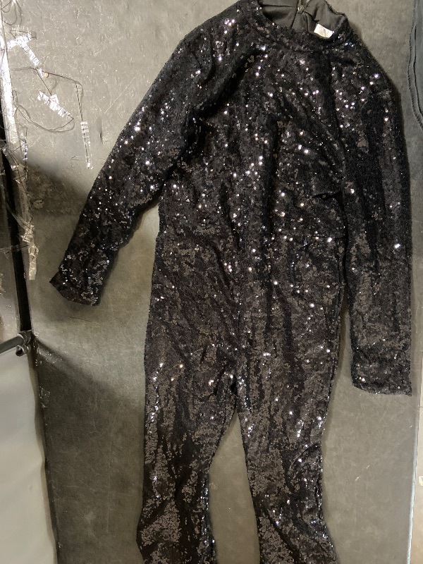 Photo 1 of [ SIze L  Slim] All Black sparkly DIsco costume  