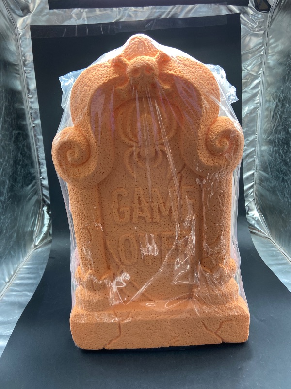 Photo 1 of 4 Pack Halloween Gravestone Foam Display Lawn Decoration 