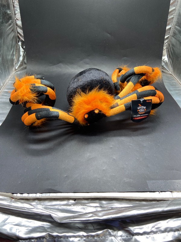Photo 1 of Plush Spider Orange Halloween Decorative Prop - Hyde  EEK! Boutique