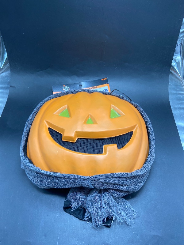 Photo 1 of Adult  Goblin Pumpkin Halloween Mask