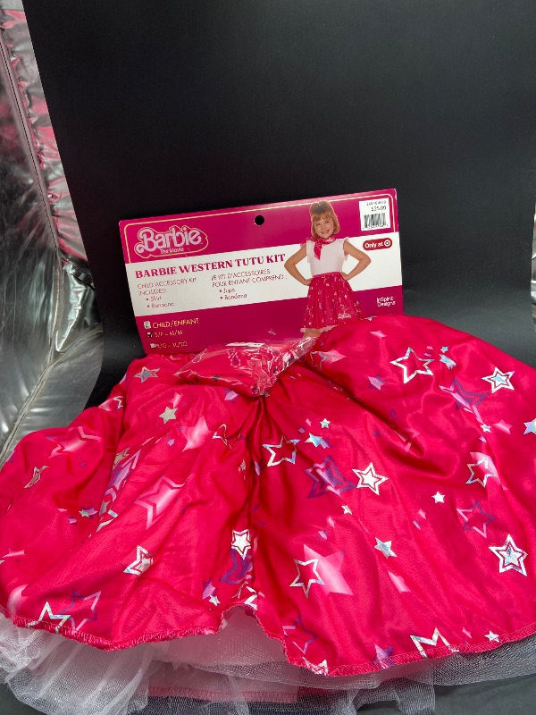 Photo 1 of Size Small - Girls BARBIE Western Tutu Skirt Costume Kit-Dress up