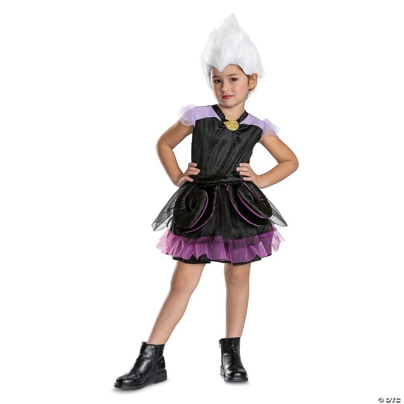 Photo 1 of (3T-4T) Disguise DG149779M Girls Toddler Classic Disney Little Mermaid Ursula Costume - Medium 3T-4T
