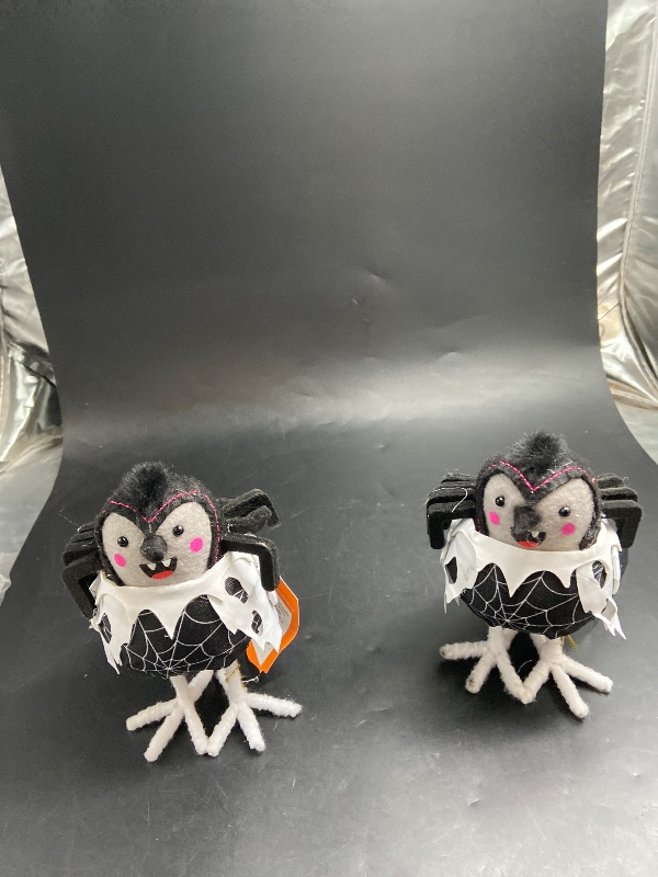 Photo 1 of 2 item Bundle - Featherly Friends 'Skitter' Felt Bird Halloween Decorative Figurine - Hyde & EEK! Boutique