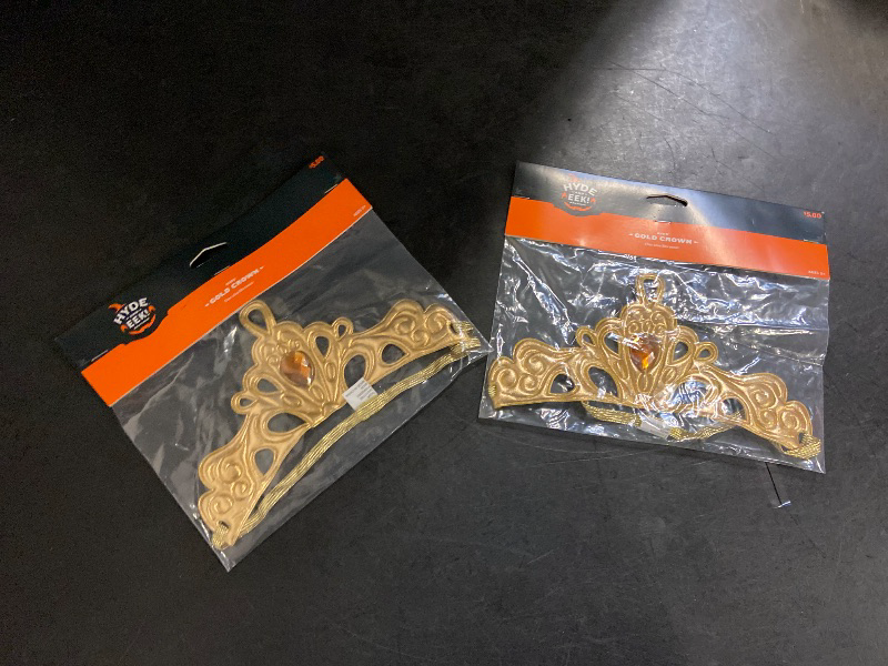 Photo 1 of Gold Princess Crown Halloween Accessory
